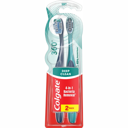 Periute de Dinti - Periuta de dinti 360 Deep Clean Soft, pachet 2 bucati - Colgate