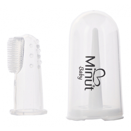 Periute de Dinti pentru Copii - Periuta de dinti pentru deget din silicon (+3 Luni) - Minut Baby