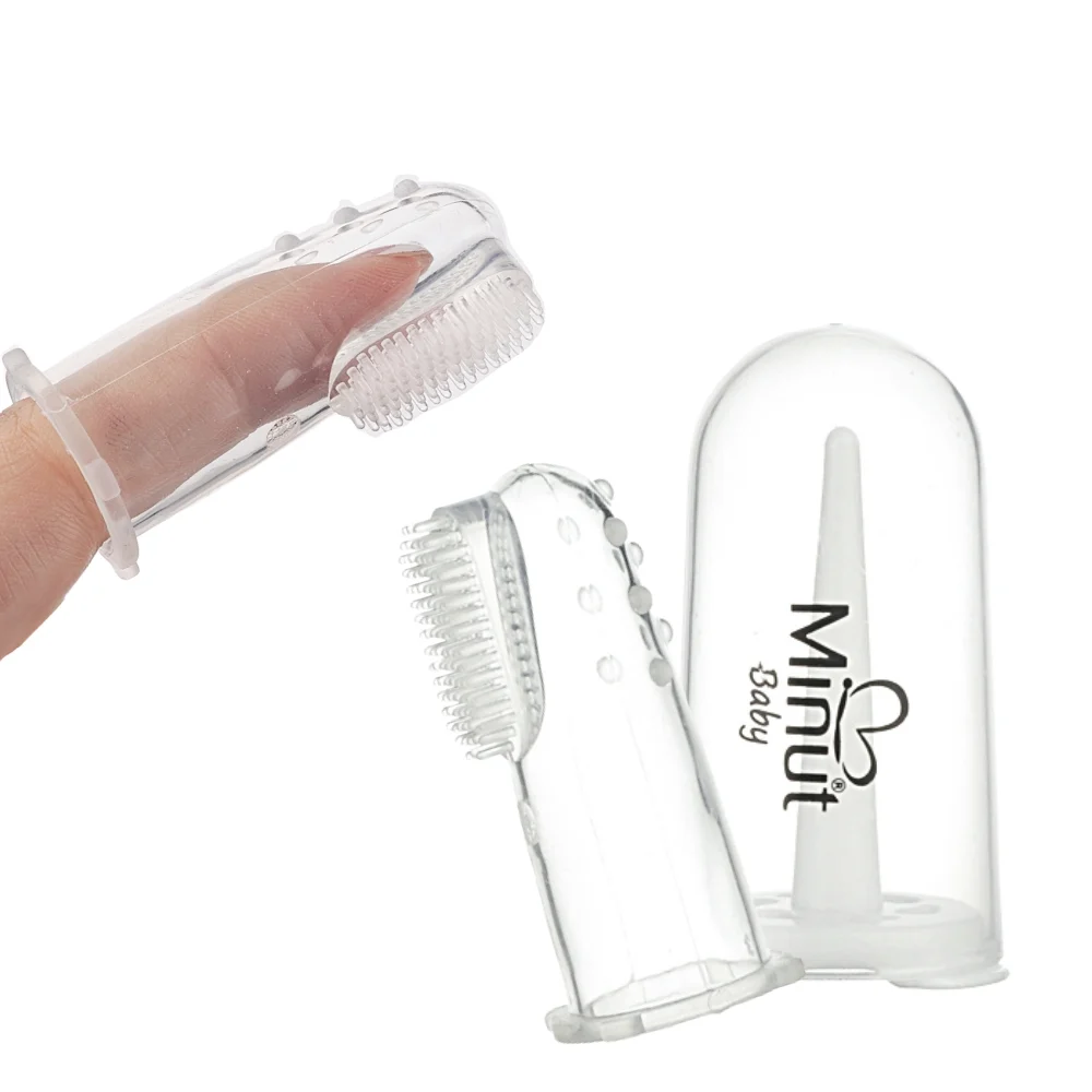 Periuta de dinti pentru deget din silicon (+3 Luni) - Minut Baby [1]