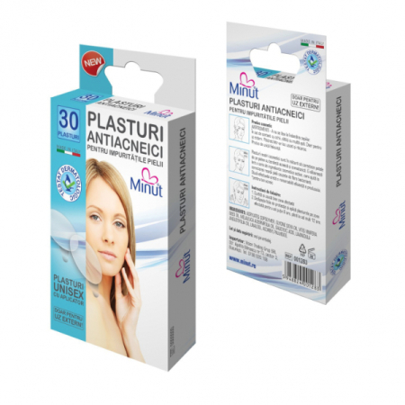 Dermato-Cosmetice - Plasturi Antiacneici, 30 bucati - Minut