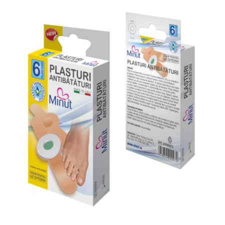Plasturi Terapeutici - Plasturi bataturi, 6 bucati - Minut