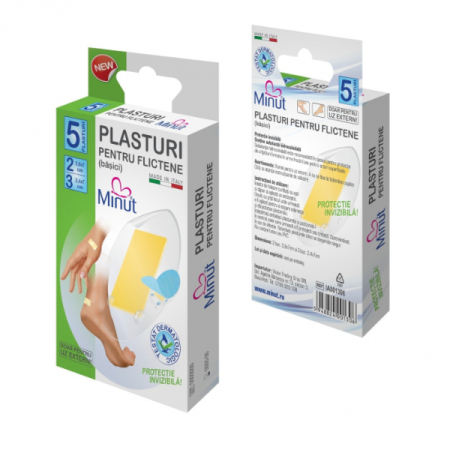 Plasturi Terapeutici - Plasturi flictine (basici) 5 bucati - Minut