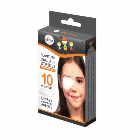 Comprese si Plasturi pentru Rani - Plasturi oculari sterili - copii, 10 bucati - Minut