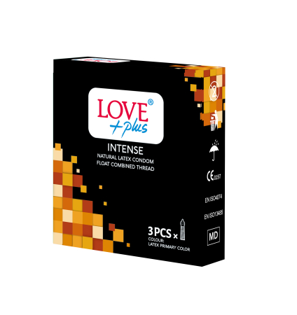 Prezervative - Prezervative Intense, 3 Bucati - Love Plus
