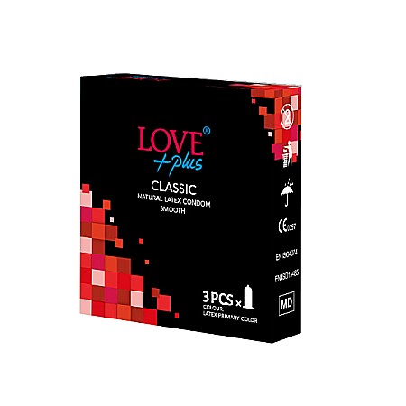 Prezervative - Prezervative Classic, 3 Bucati - Love Plus