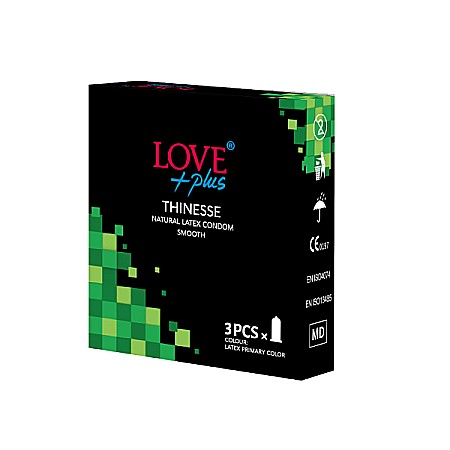Prezervative - Prezervative Thinesse, 3 bucati - Love Plus