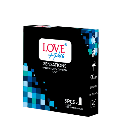 Prezervative - Prezervative Sensation, 3 Bucati - Love Plus