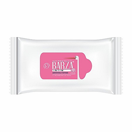 Ingrijire Intima - Servetele Igiena Intima cu Bicarbonat, 20 bucati - Barza