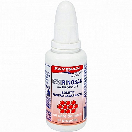 Solutii Nazale - Favirinosan cu propolis, 30 ml - Favisan