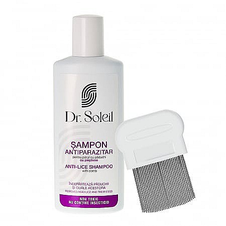 Produse Antipaduchi - Sampon Antiparazitar, 200 ml + Pieptene - Dr. Soleil