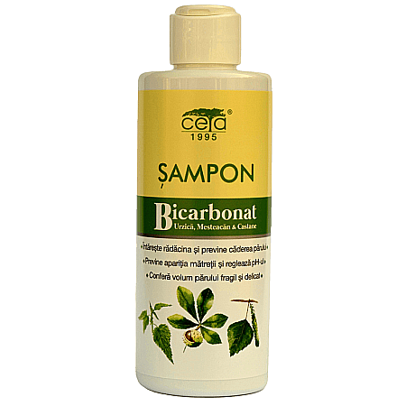 Sampon - Sampon cu bicarbonat, urzica, mesteacan si castane, 200 ml - Ceta Sibiu
