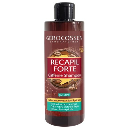 Ingrijire Personala - Sampon cu cafeina pentru par gras Recapil Forte, 400 ml, Gerocossen