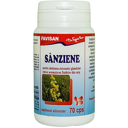 Sistem Endocrin - Sanziene, 70 capsule - Favisan