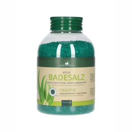 Geluri Creme si Uleiuri de Dus - Sare baie cu eucalipt, 575 g - Herbamedicus