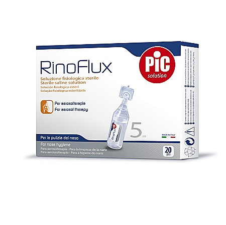 Ser fiziologic - Ser Fiziologic Rinoflux, 5 ml x 20 flacoane - Pic Solutions