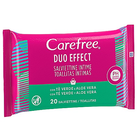 Ingrijire Intima - Servetele igiena intima cu aloe vera, 20 bucati - Carefree