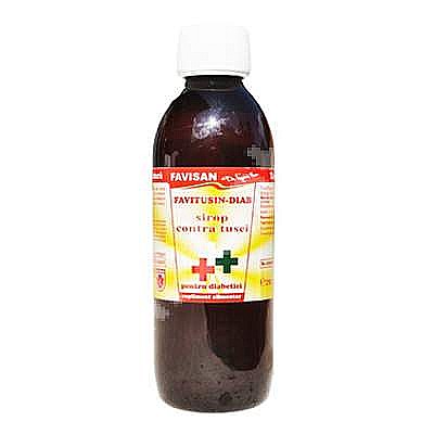 Siropuri de Tuse - Sirop Favitusin Diab, 250 ml - Favisan