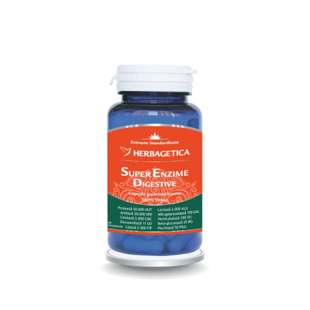 Enzime Digestive - Super Enzime Digestive, 30 capsule - Herbagetica