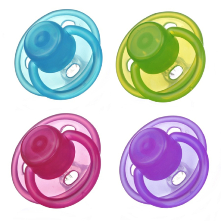 Hranire si Alaptare - Suzeta silicon rotunda, +3 luni - Minut Baby