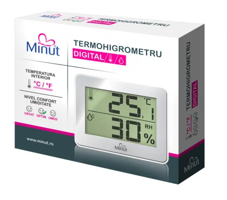 Termohigrometru digital, 713PTH - Minut [1]
