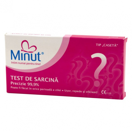 Teste de Sarcina si Ovulatie - Test de sarcina  tip caseta Minut