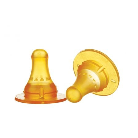 Suzete si Biberoane - Tetina latex rotunda, +3 luni, 2 bucati - Minut Baby