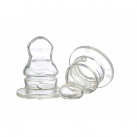 Suzete si Biberoane - Tetina silicon ortodontica, + 0 luni, 2 buc - Minut Baby
