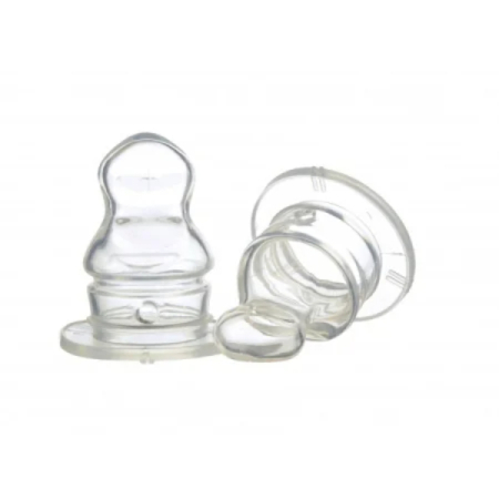 Suzete si Biberoane - Tetina silicon ortodontica, +6 luni, 2 bucati - Minut Baby