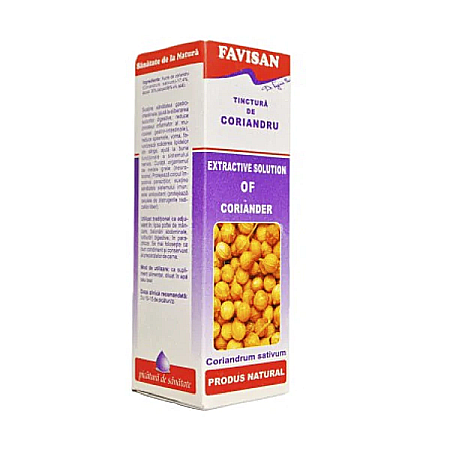 Tincturi - Tinctura coriandru, 50 ml - Favisan