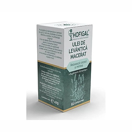 Sistem Nervos - Ulei de levantica macerat pentru stres, digestie si somn 60 capsule - Hofigal