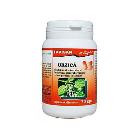 Detoxifiere - Urzica, 70 capsule - Favisan