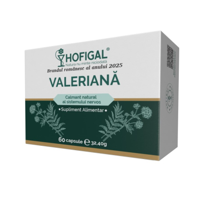 Vitamine si Suplimente - Valeriana, 60 Capsule - Hofigal