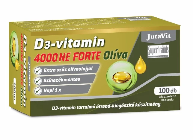 Imunitate Adulti - Vitamina D3 4000 UI Tablete Cu Ulei de Masline, Jutavit