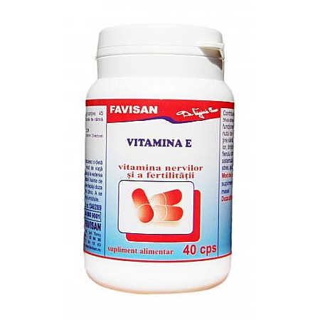Imunitate - Vitamina E, 40 capsule - Favisan