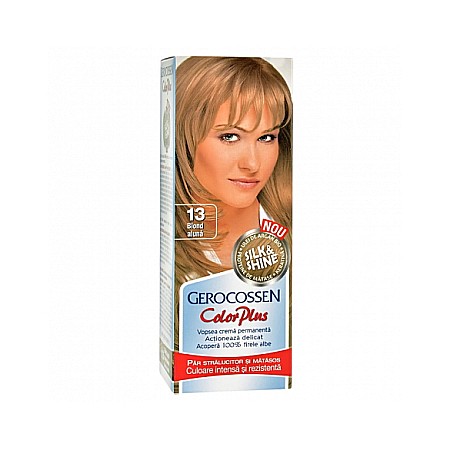 Vopsea Par - Vopsea de par Color Plus Nr. 13 Blond Aluna, 50 g - Gerocossen
