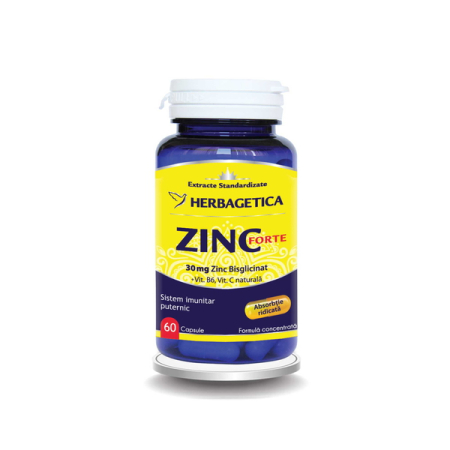 Imunitate - Zinc Forte, 60 capsule - Herbagetica