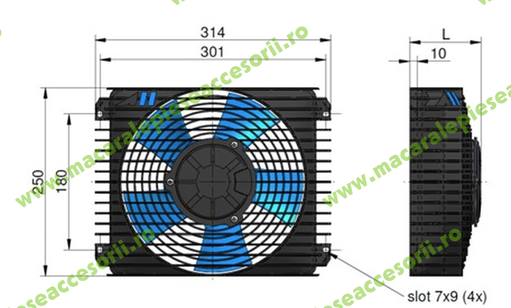 Ventilator Fan Kit 0240 24V DC ILLELE0240O6 Asa Hydraulik TT 06, TT 07 [3]