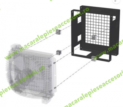 RĂCITOARE ULEI - Amortizoare de vibratii de cauciuc ASA 40x40x30 M8 MDGQ403008IIK