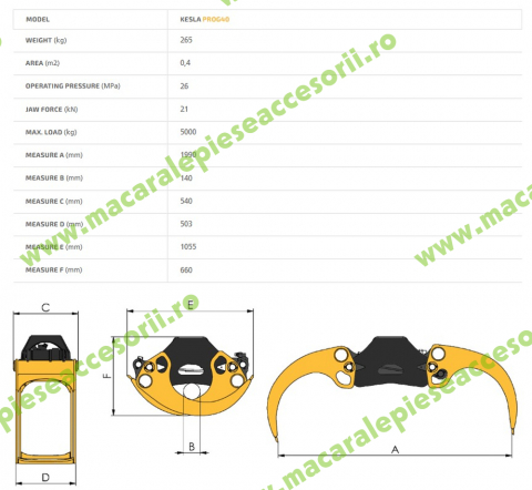 Graifer busteni Kesla proG40 [2]