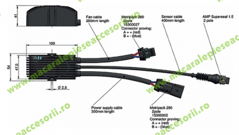 RĂCITOARE ULEI - Modul comanda - Termostat Racitor ASA 12V ILLZTC12K