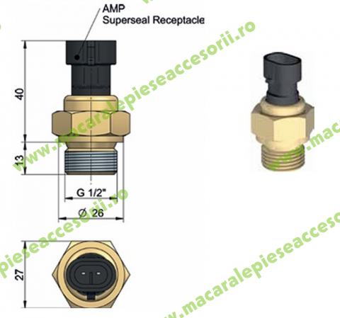 RĂCITOARE ULEI - Senzor de temperatura pentru radiator ASA 12-24V ILLZTT5069K