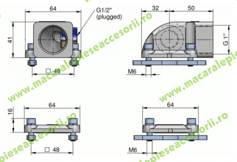 RĂCITOARE ULEI - Set racorduri cu sina ASA TT Rail 1" ILLZSET5G25