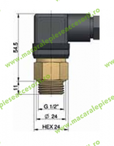 Termostat - senzor de temperatura 50°C  pentru radiator ASA 12-24V ILLZTH4765 1 [1]