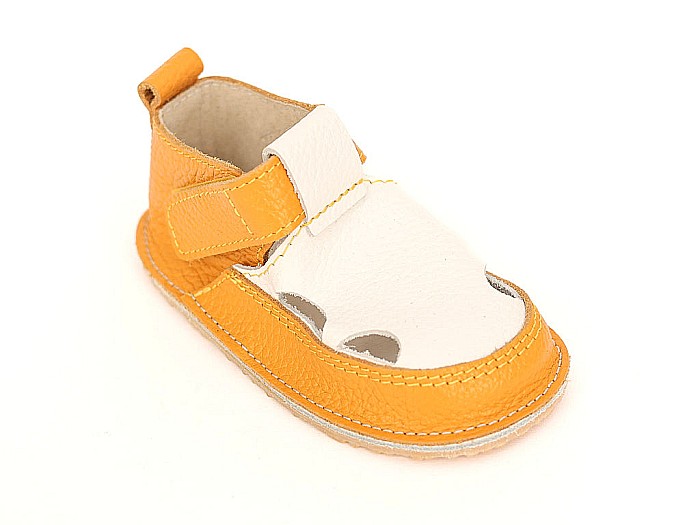 Sandale Mustar cu Alb [3]