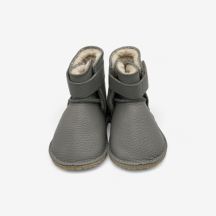 Cizme Bebelusi Piele Naturala All Grey [3]