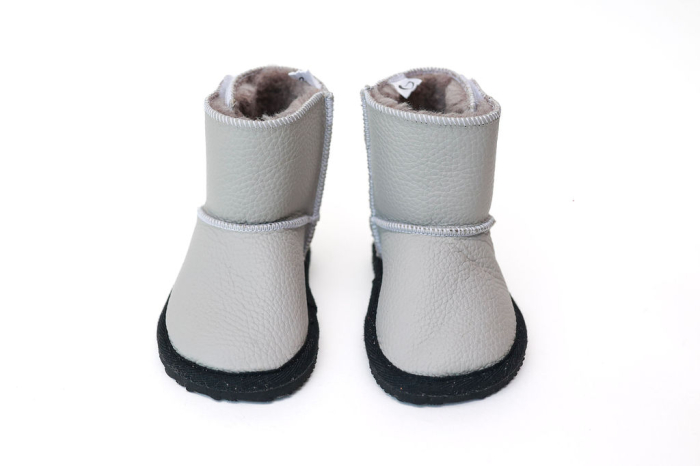 Cizme copii Piele Naturala Gri Deschis [2]