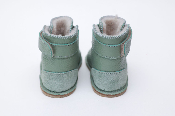 Cizme Bebelusi Piele Naturala Verde [4]