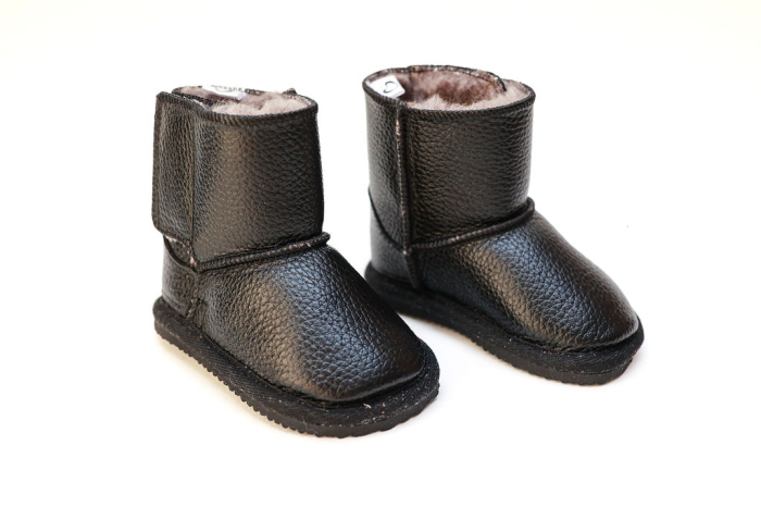 Cizme Copii Piele Naturala Black [6]