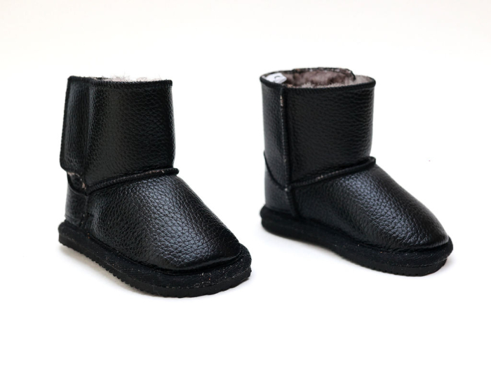 Cizme Copii Piele Naturala Black [2]