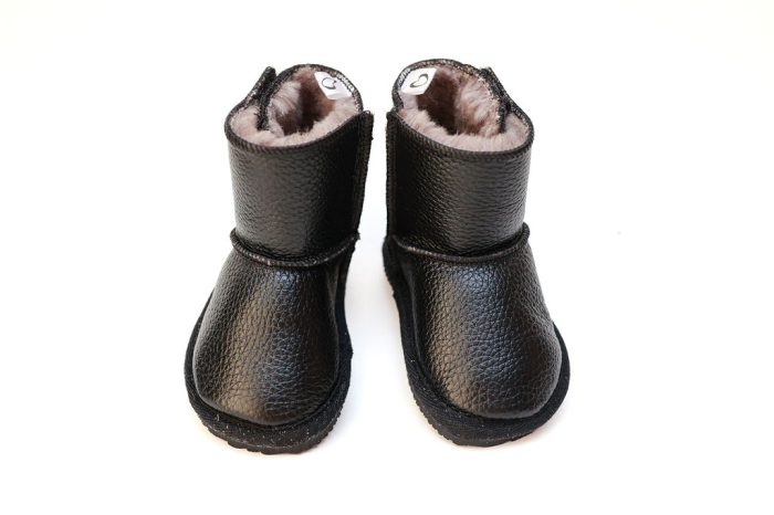 Cizme Copii Piele Naturala Black [5]